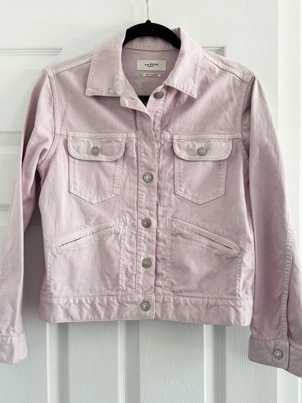 Isabel Marant Etoile Denim Jacket in Lilac, size 38 (fits like US 2/4)